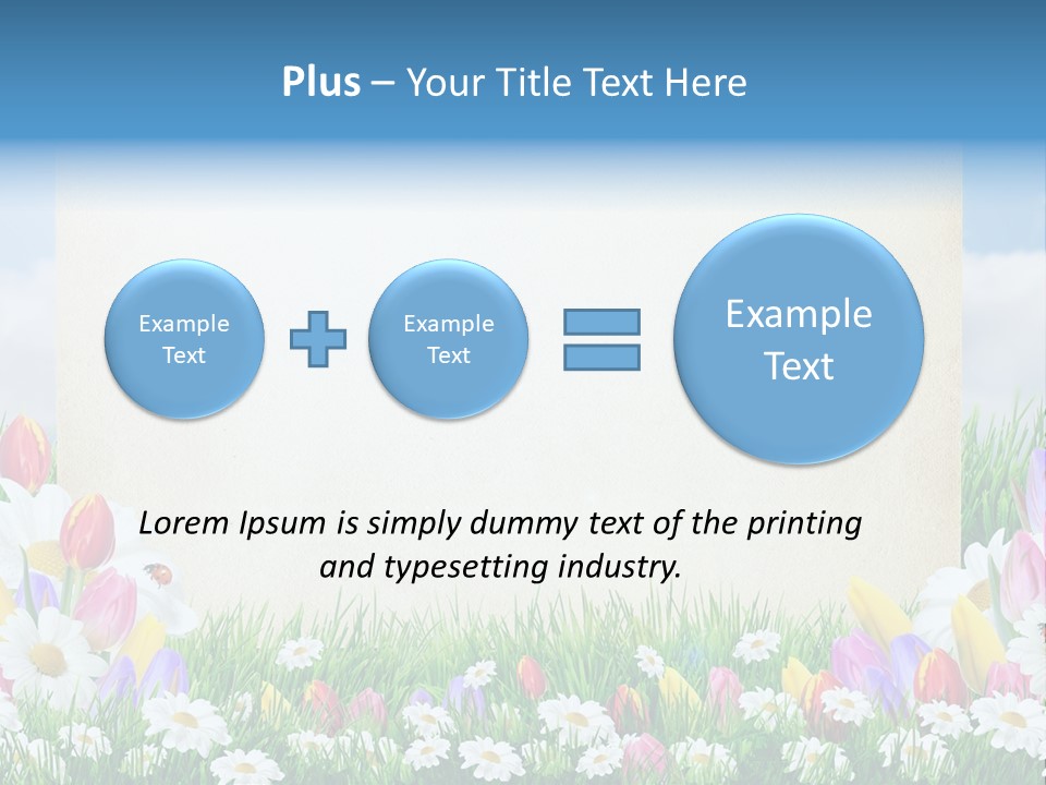 Natural Summer Flower PowerPoint Template