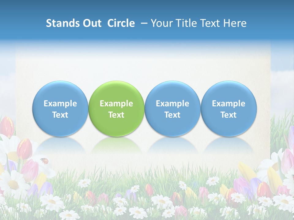 Natural Summer Flower PowerPoint Template