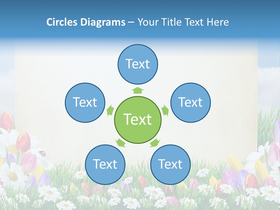 Natural Summer Flower PowerPoint Template
