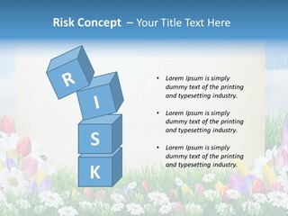 Natural Summer Flower PowerPoint Template