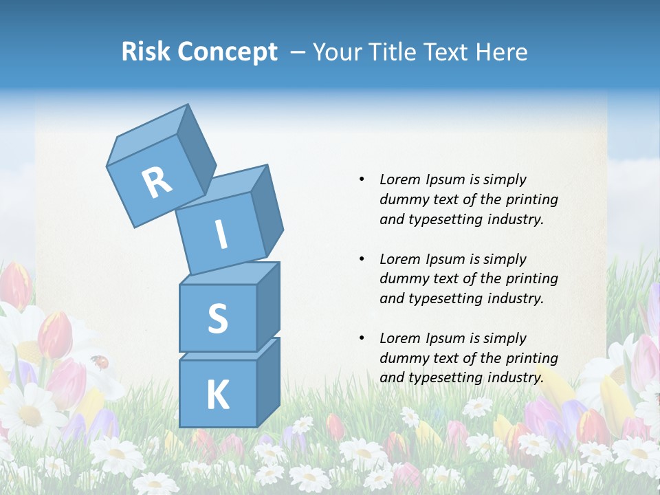 Natural Summer Flower PowerPoint Template