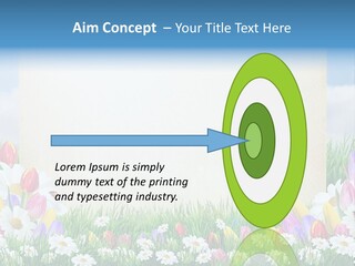 Natural Summer Flower PowerPoint Template