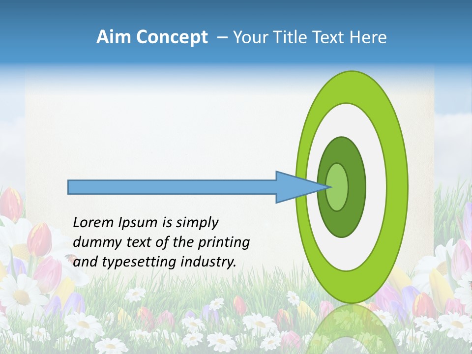Natural Summer Flower PowerPoint Template