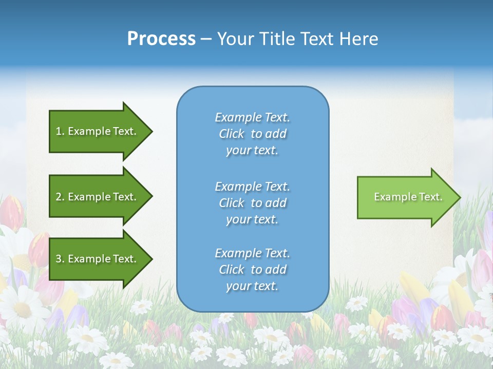 Natural Summer Flower PowerPoint Template