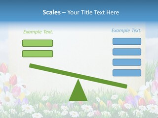 Natural Summer Flower PowerPoint Template