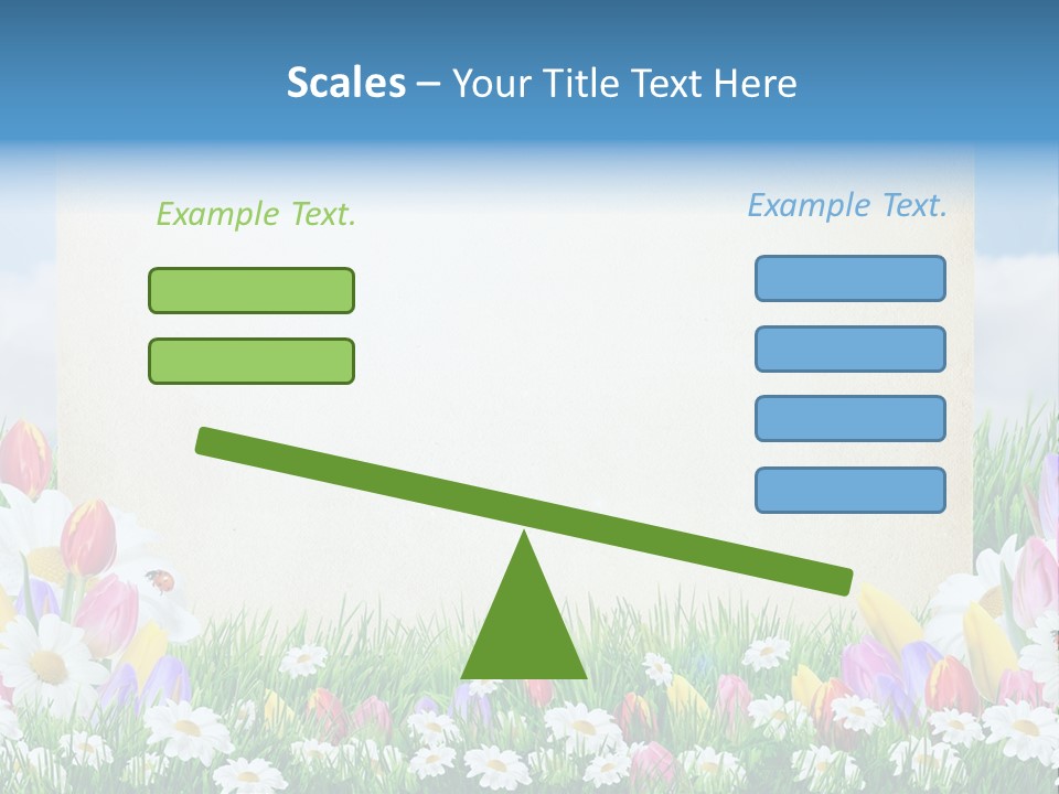 Natural Summer Flower PowerPoint Template