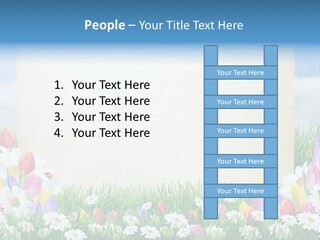 Natural Summer Flower PowerPoint Template