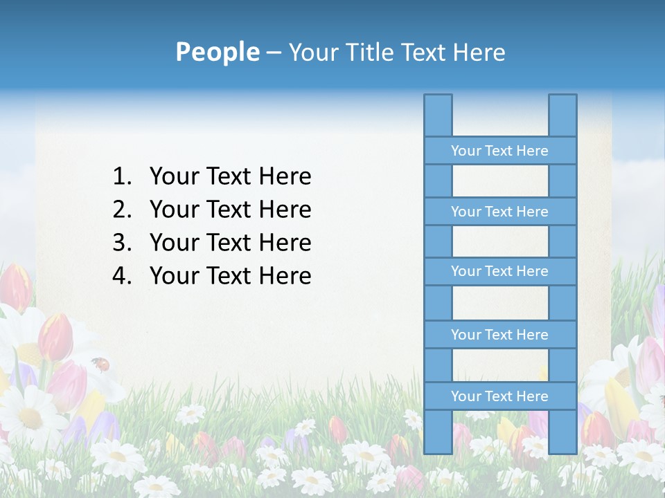 Natural Summer Flower PowerPoint Template