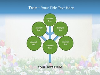 Natural Summer Flower PowerPoint Template