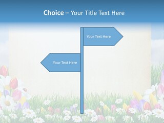 Natural Summer Flower PowerPoint Template