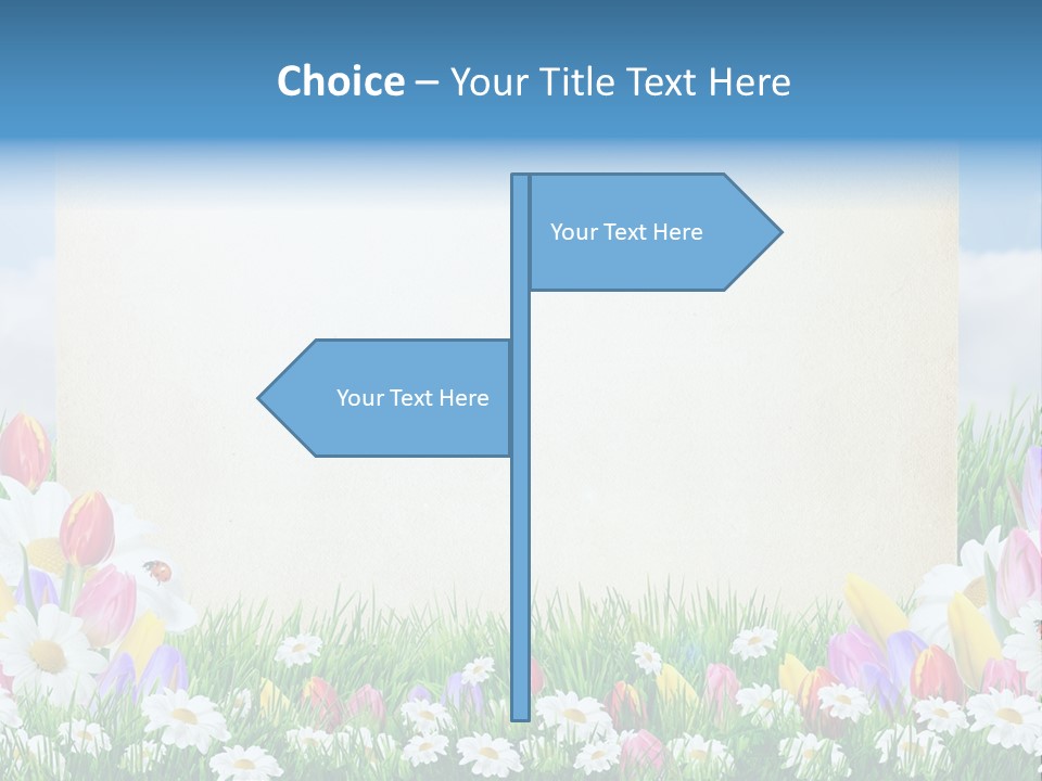 Natural Summer Flower PowerPoint Template