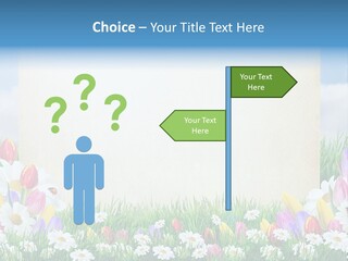 Natural Summer Flower PowerPoint Template