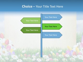 Natural Summer Flower PowerPoint Template