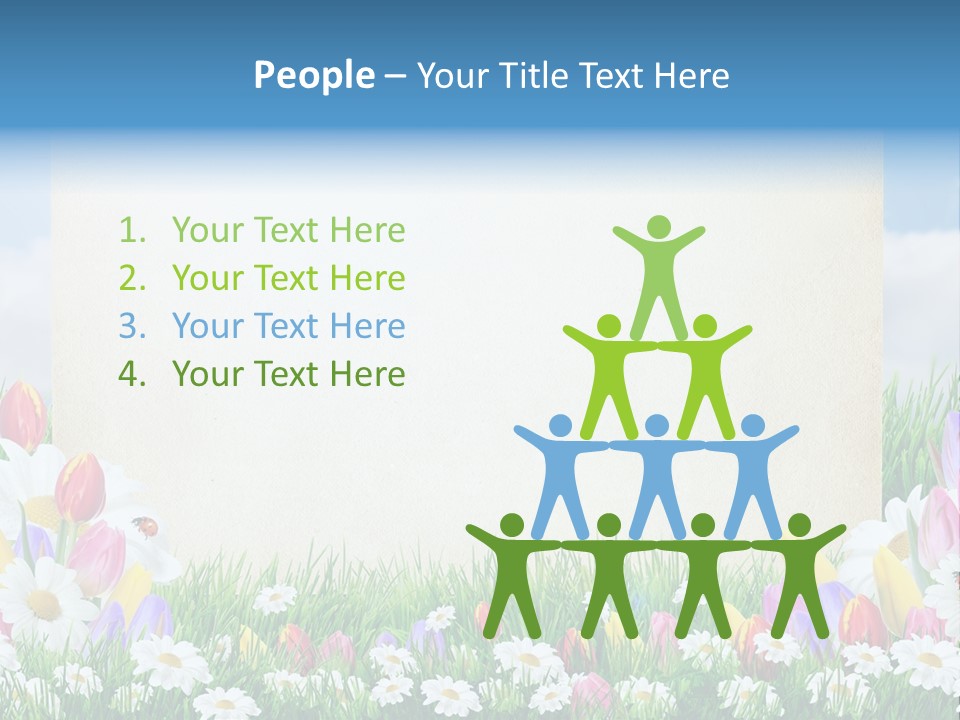 Natural Summer Flower PowerPoint Template