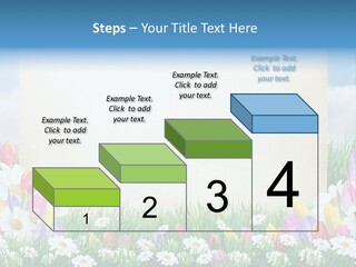 Natural Summer Flower PowerPoint Template