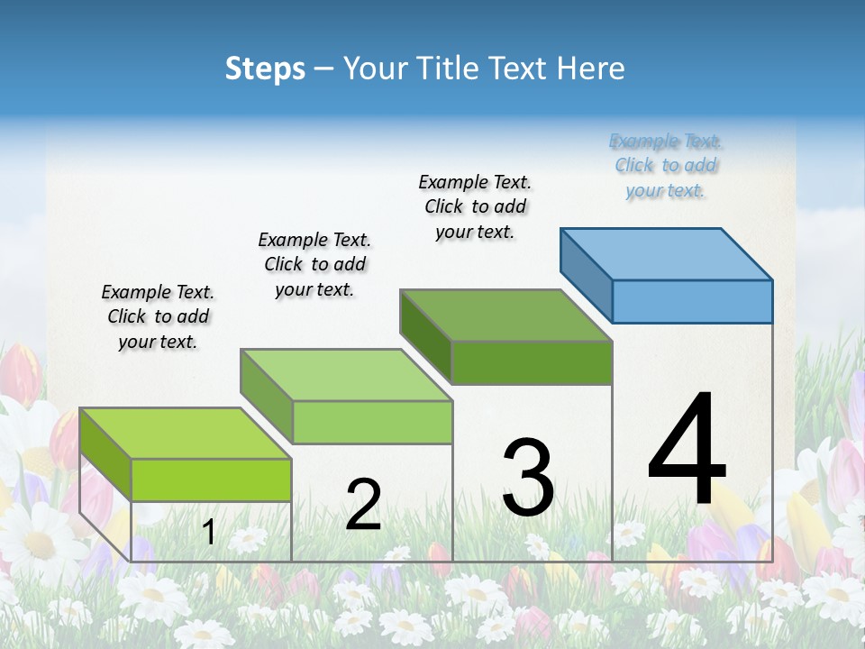 Natural Summer Flower PowerPoint Template