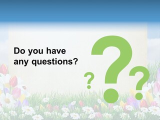 Natural Summer Flower PowerPoint Template