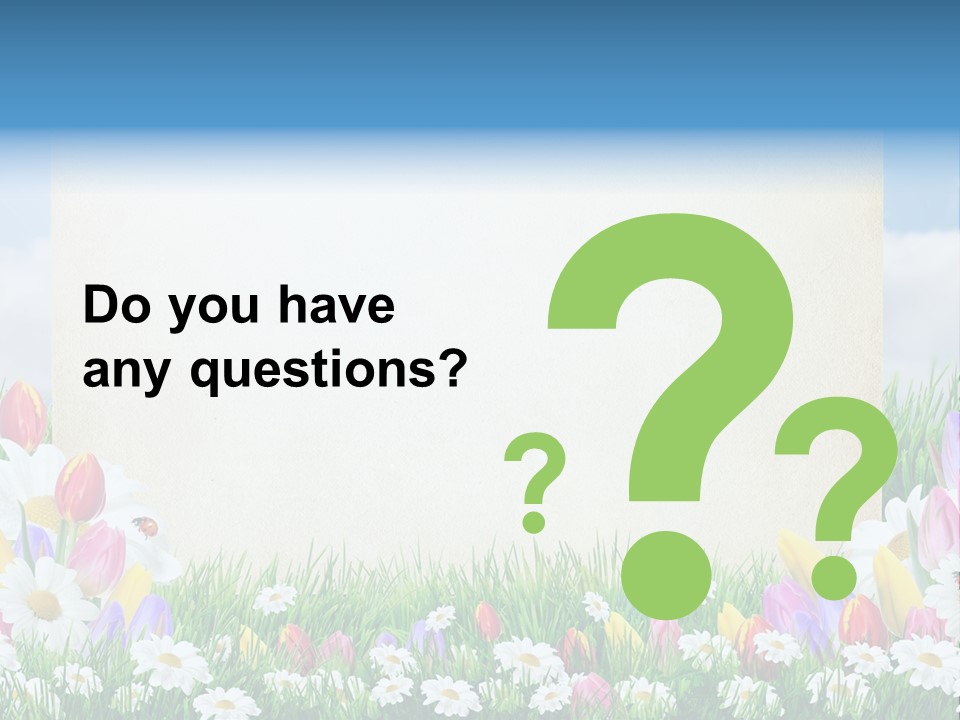 Natural Summer Flower PowerPoint Template