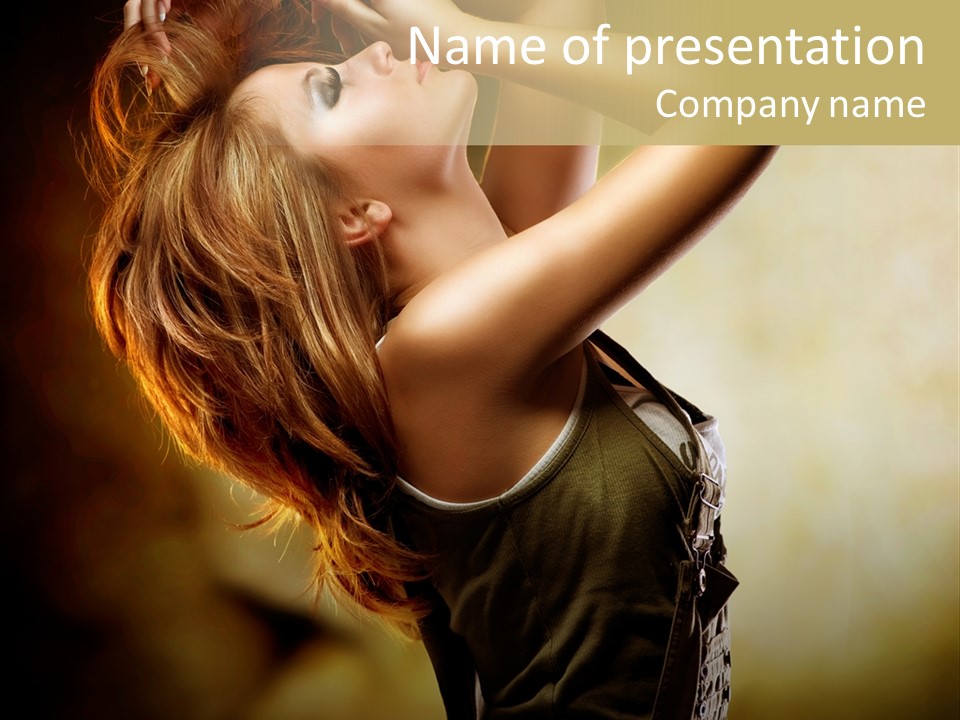 Portrait Light Elegance PowerPoint Template