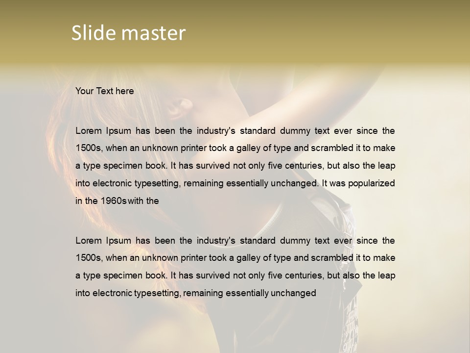 Portrait Light Elegance PowerPoint Template