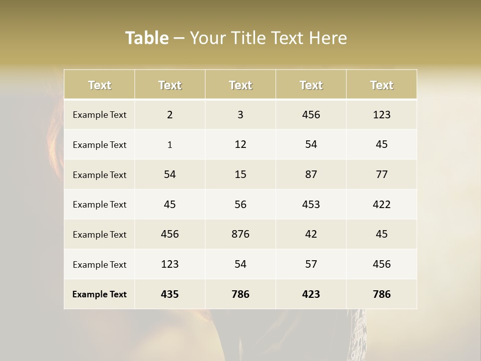 Portrait Light Elegance PowerPoint Template