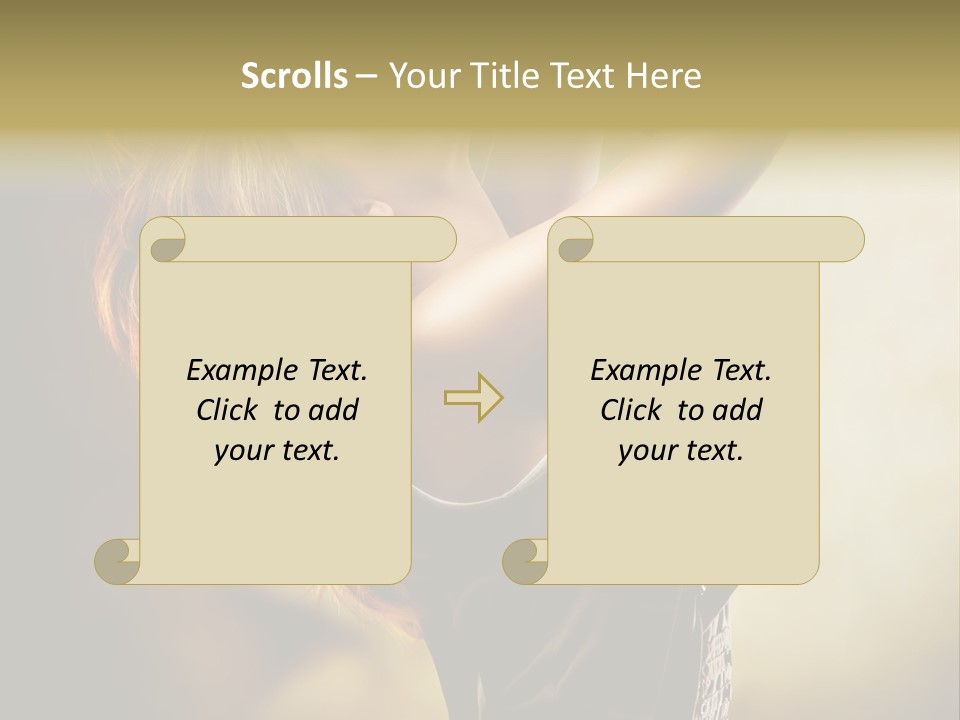 Portrait Light Elegance PowerPoint Template