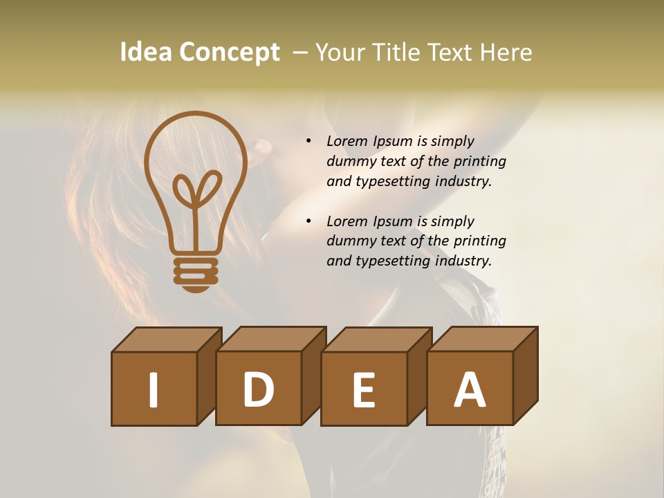 Portrait Light Elegance PowerPoint Template