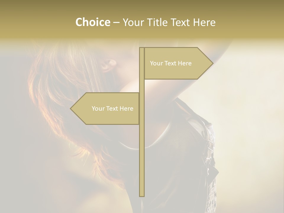 Portrait Light Elegance PowerPoint Template
