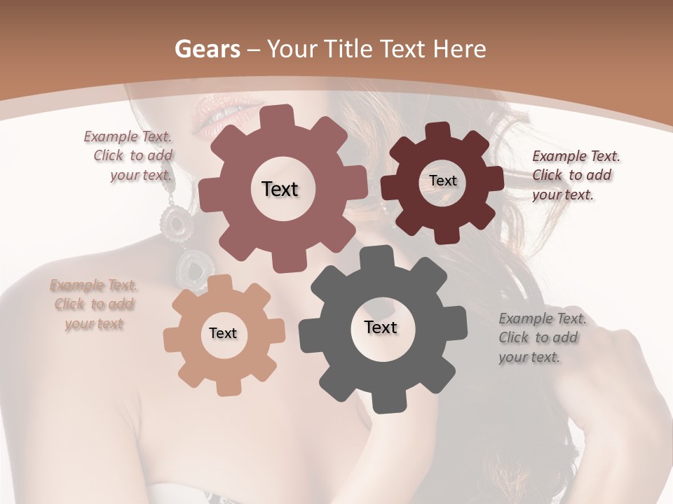 Cosmetics Face Person PowerPoint Template