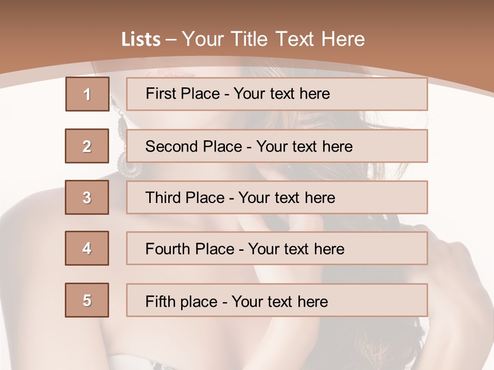 Cosmetics Face Person PowerPoint Template