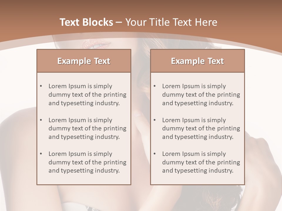 Cosmetics Face Person PowerPoint Template