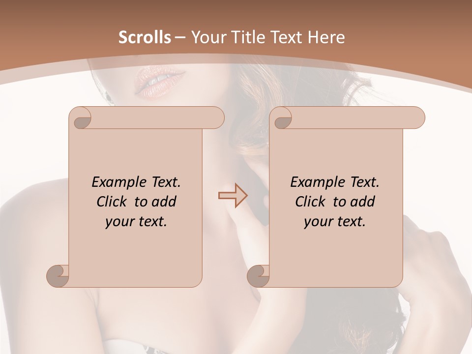 Cosmetics Face Person PowerPoint Template
