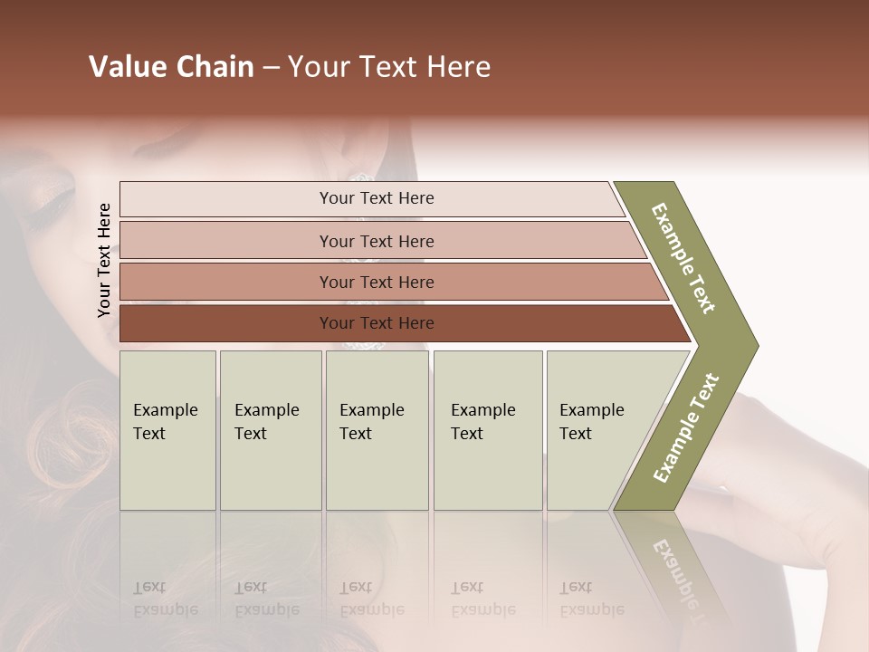 Woman Jewellery Brunette PowerPoint Template