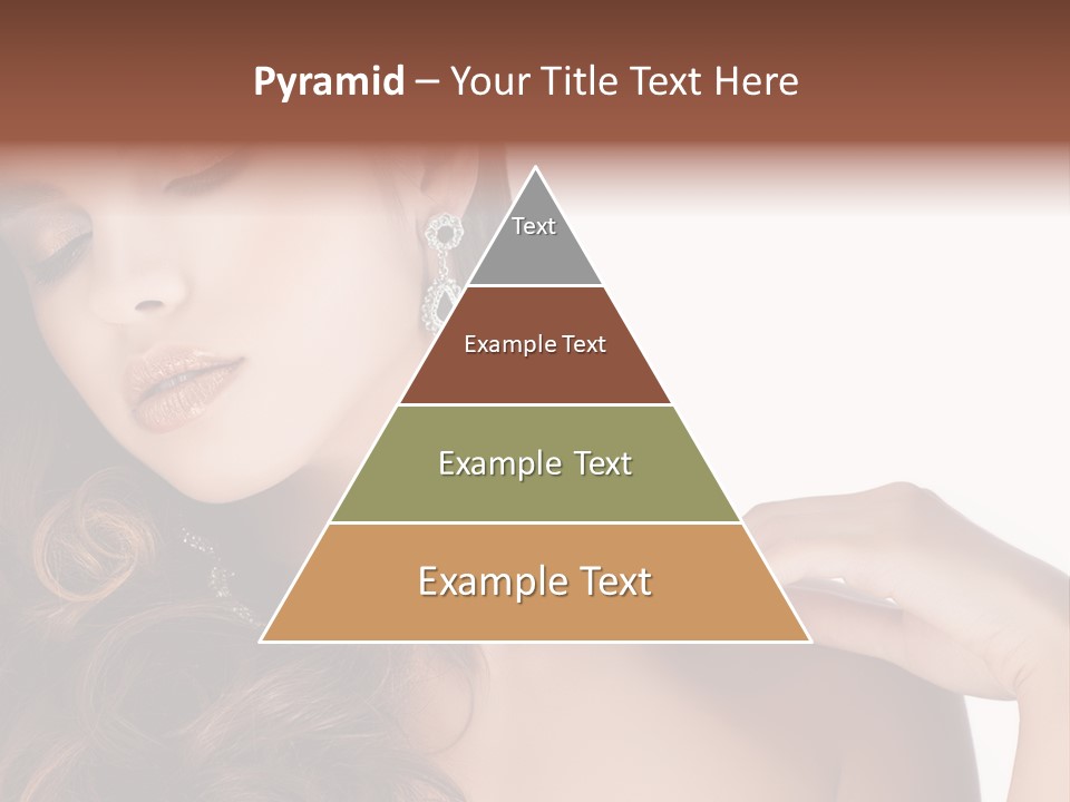 Woman Jewellery Brunette PowerPoint Template