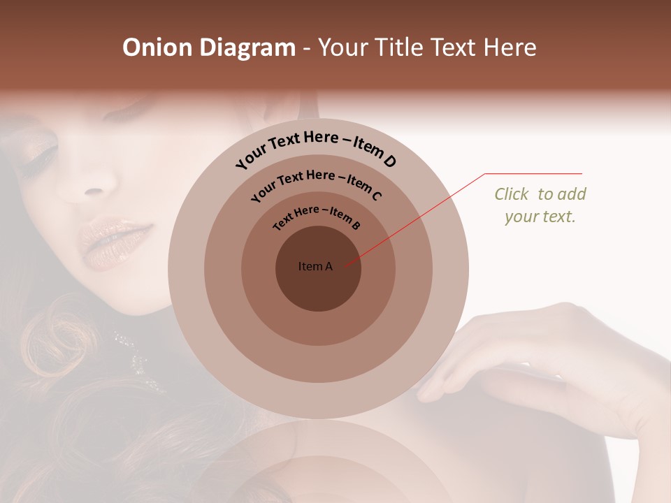 Woman Jewellery Brunette PowerPoint Template