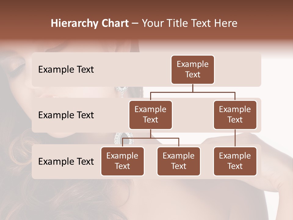 Woman Jewellery Brunette PowerPoint Template