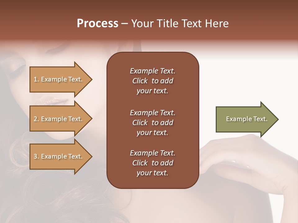 Woman Jewellery Brunette PowerPoint Template