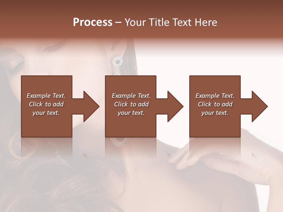 Woman Jewellery Brunette PowerPoint Template