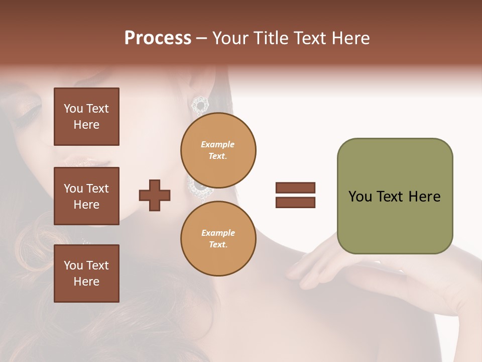 Woman Jewellery Brunette PowerPoint Template