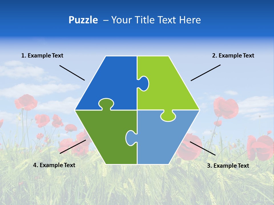 Botany Landscape Plants PowerPoint Template