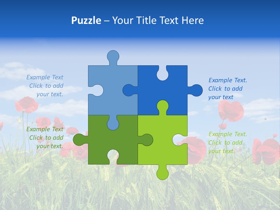 Botany Landscape Plants PowerPoint Template