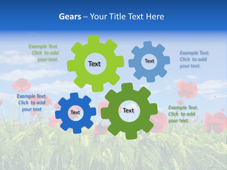Botany Landscape Plants PowerPoint Template