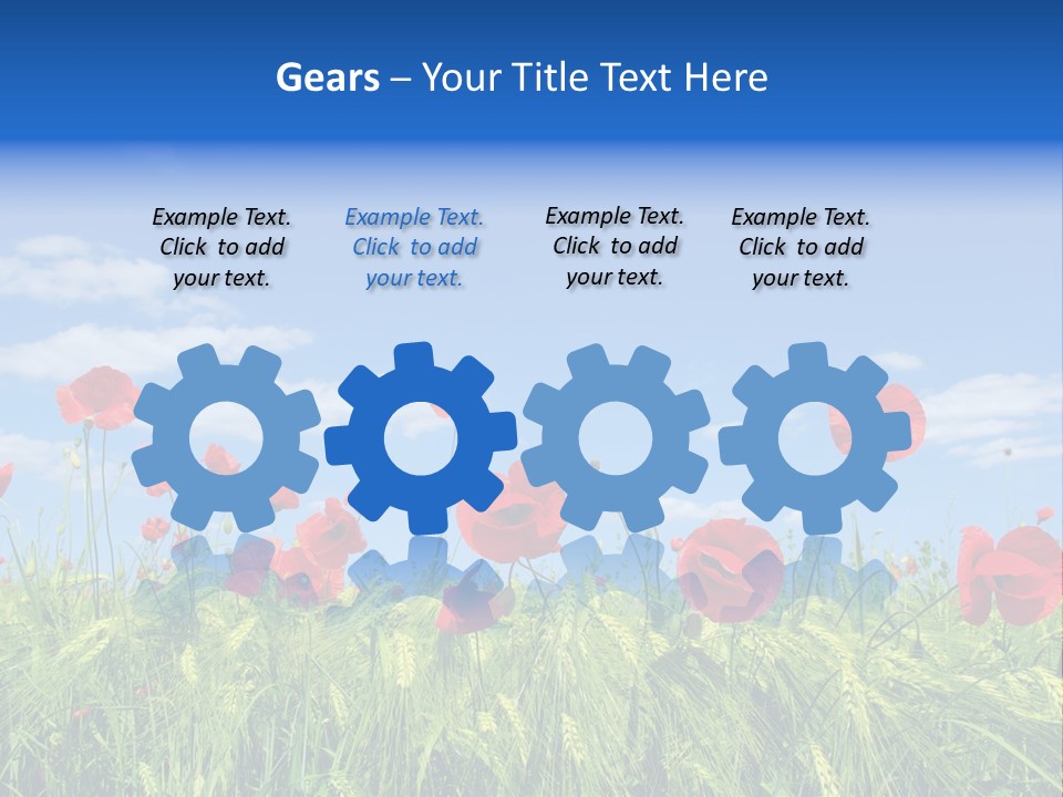 Botany Landscape Plants PowerPoint Template