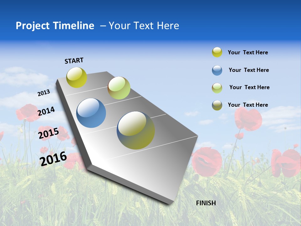 Botany Landscape Plants PowerPoint Template