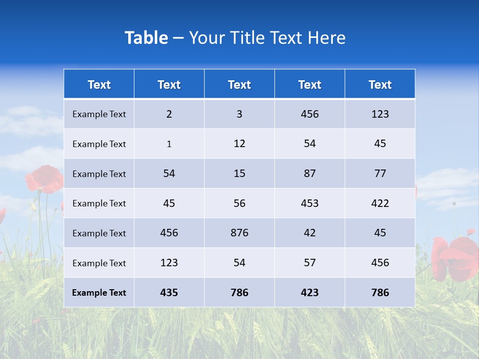 Botany Landscape Plants PowerPoint Template