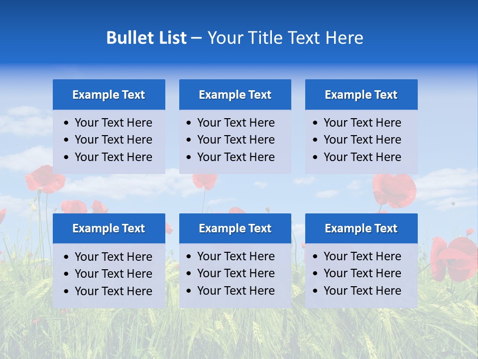 Botany Landscape Plants PowerPoint Template