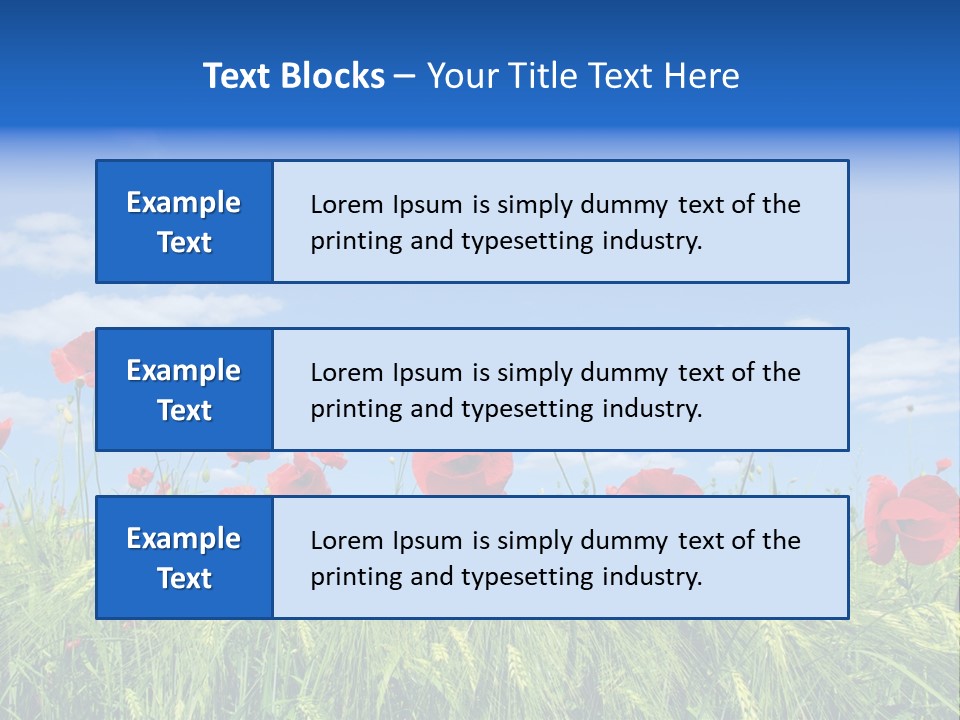 Botany Landscape Plants PowerPoint Template