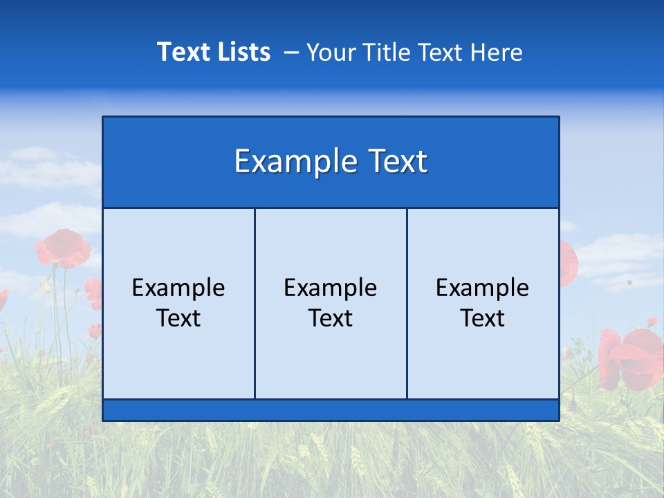 Botany Landscape Plants PowerPoint Template