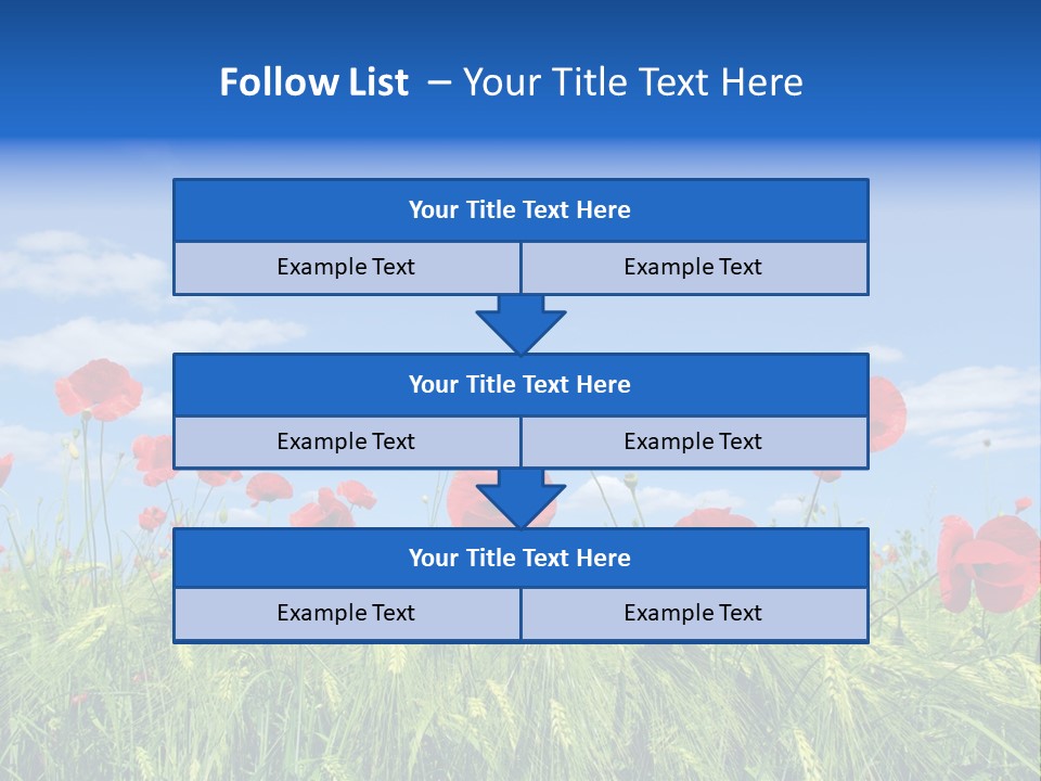 Botany Landscape Plants PowerPoint Template