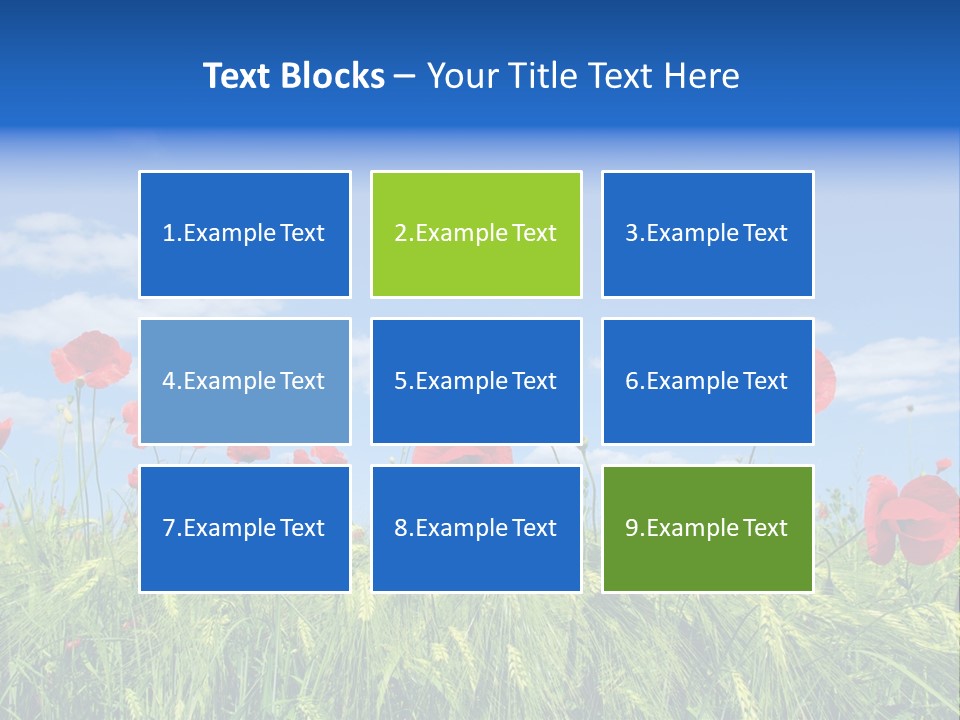 Botany Landscape Plants PowerPoint Template